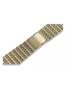 14K Yellow Gold Men's Watch Bracelet mbw013y