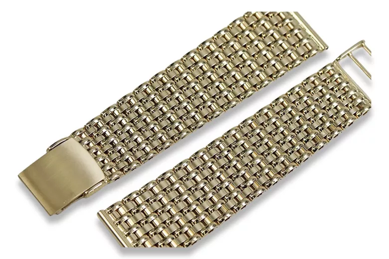 14K Jaune Or Montres Hommes Bracelet mbw013y