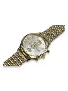 Итальянские желтые 14k 585 золотые мужские часы Geneve mw007y&mbw013y