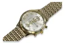 Złoty zegarek 14k 585 z bransoletą męski Geneve mw007ydy&mbw013y