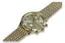 Итальянские желтые 14k 585 золотые мужские часы Geneve mw007y&mbw013y