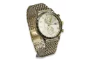 Złoty zegarek 14k 585 z bransoletą męski Geneve mw007ydy&mbw013y