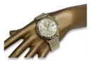 Złoty zegarek 14k 585 z bransoletą męski Geneve mw007ydy&mbw013y