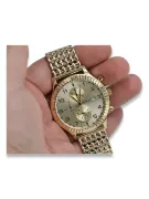 Жовтий 14k 585 золотих чоловіків годинник Geneve mw007ydy&mbw013y