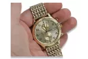 Złoty zegarek 14k 585 z bransoletą męski Geneve mw007ydy&mbw013y