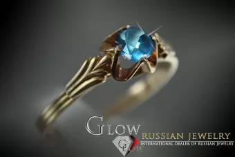 Russian Soviet rose 14k 585 gold Alexandrite Ruby Emerald Sapphire Zircon ring  vrc001