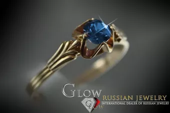 Russische sowjetische Rose 14k 585 Gold Alexandrit Rubin Smaragd Saphir Zirkon Ring vrc001