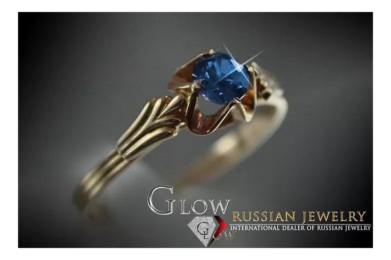 Sovietic rus a crescut 14k 585 aur Alexandrite Ruby Emerald Safir Zircon inel vrc001