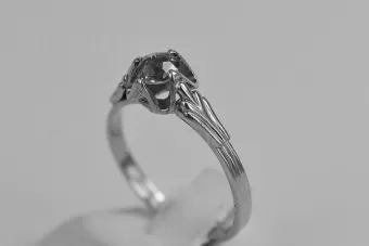 Soviet 14k 585 Zlatý Ruský Ring z ružového zlata s Alexandry Rubin Sapphire Emerald Zirkón VRC001