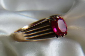 Rusă sovietică Rose Gold Ring 14K Alexandrite Ruby Emerald Safir Zircon 585 vrc007