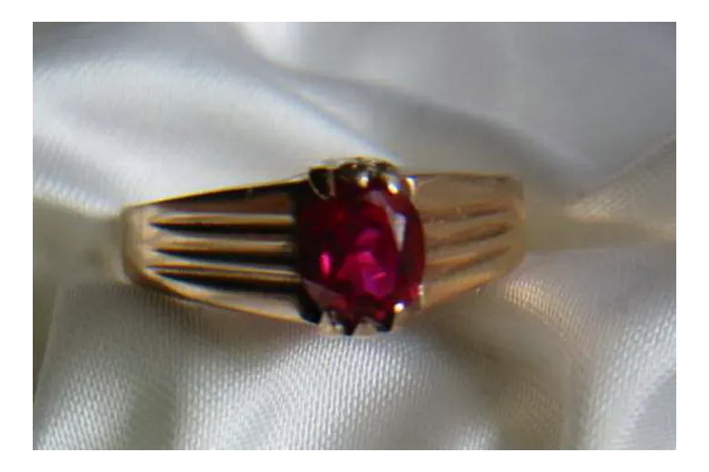 Russisch Sowjetrosa 14 Karat 585 Gold Alexandrit Rubin Smaragd Saphir Zirkon Ring vrc007