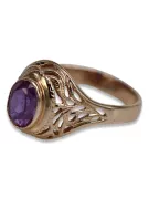 Russian Soviet rose 14k 585 gold Alexandrite Ruby Emerald Sapphire Zircon ring  vrc012