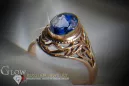 Russisch Sowjetrosa 14 Karat 585 Gold Alexandrit Rubin Smaragd Saphir Zirkon Ring vrc012