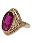 Sovietic rus a crescut 14k 585 aur Alexandrite Ruby Emerald Safir Zircon inel vrc039