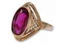 Russian Soviet rose 14k 585 gold Alexandrite Ruby Emerald Sapphire Zircon ring  vrc039