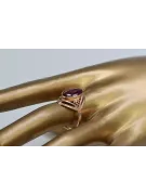 Russian Soviet rose 14k 585 gold Alexandrite Ruby Emerald Sapphire Zircon ring  vrc039