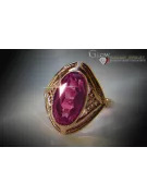 Ruso Soviet rosa 14k 585 oro Alejandrita Rubí Esmeralda Zafiro Zircón anillo vrc039