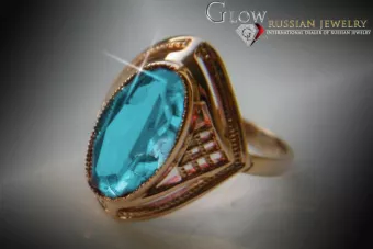 Rusă sovietică Rose Gold Ring 14K Alexandrite Ruby Emerald Safir Zircon 585 vrc039
