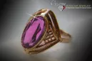 Russian Soviet rose 14k 585 gold Alexandrite Ruby Emerald Sapphire Zircon ring  vrc039