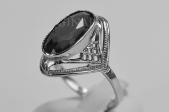 Soviet 14k 585 Zlatý Ruský Ring of Pink Gold s Alexandryt Rubin Sapphire Emerald Zirkón VRC039