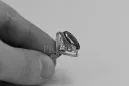 Sovietų 14k 585 aukso Rusijos rožinio aukso žiedas su Aleksandrinu Rubinu Sapiru Smaragdu Zirkonija vrc039