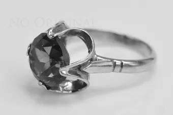 Soviet 14k 585 Zlatý Ruský Ring of Pink Gold s Alexandry Rubin Sapphire Emerald Zirkón VRC042