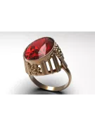 Russe soviétique rose 14k 585 or Alexandrite Rubis Émeraude Saphir Zircon bague vrc043