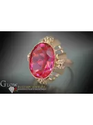 Russe soviétique rose 14k 585 or Alexandrite Rubis Émeraude Saphir Zircon bague vrc043
