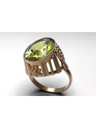 Russian Soviet rose 14k 585 gold Alexandrite Ruby Emerald Sapphire Zircon ring  vrc043