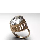 Russian Soviet rose 14k 585 gold Alexandrite Ruby Emerald Sapphire Zircon ring  vrc043