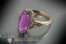 Руска съветска роза 14k 585 злато Александрит Рубин Изумруд Сапфир Циркон пръстен vrc058