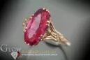 Sovietic rus a crescut 14k 585 aur Alexandrite Ruby Emerald Safir Zircon inel vrc058
