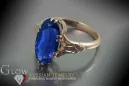 Руска съветска роза 14k 585 злато Александрит Рубин Изумруд Сапфир Циркон пръстен vrc058