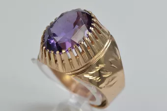 Russe soviétique rose 14k 585 or Alexandrite Rubis Émeraude Saphir Zircon bague vrc066