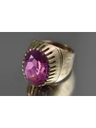 Russian Soviet rose 14k 585 gold Alexandrite Ruby Emerald Sapphire Zircon ring  vrc066
