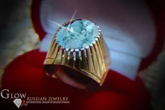 Rusă sovietică Rose Gold Ring 14K Alexandrite Ruby Emerald Safir Zircon 585 vrc066
