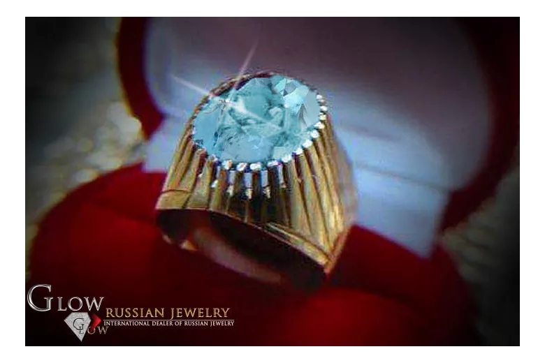 Sovietų 14k 585 aukso Rusijos rožinio aukso žiedas su Aleksandrinu Rubinu Sapiru Smaragdu Zirkonija vrc066