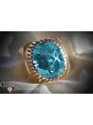 Sovietic rus a crescut 14k 585 aur Alexandrite Ruby Emerald Safir Zircon inel vrc066