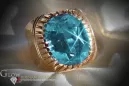 Russian Soviet rose 14k 585 gold Alexandrite Ruby Emerald Sapphire Zircon ring  vrc066