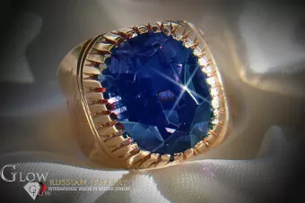 Russian Soviet rose 14k 585 gold Alexandrite Ruby Emerald Sapphire Zircon ring  vrc066