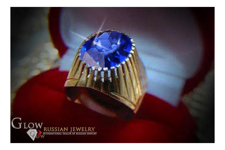 Ruso Soviet rosa 14k 585 oro Alejandrita Rubí Esmeralda Zafiro Zircón anillo vrc066