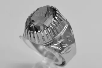 Soviet 14k 585 Zlatý Ruský Ring z ružového zlata s Alexandryt Rubin Sapphire Emerald Zirkón VRC066