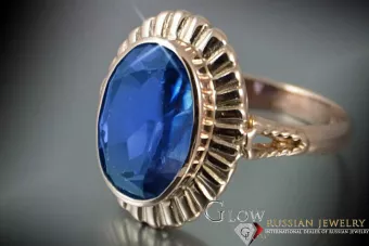 Rus sovietic Rose Gold Ring 14K Alexandrite Ruby Emerald Safir Zircon 585 vrc136