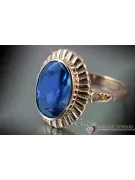 Ruso Soviet rosa 14k 585 oro Alejandrita Rubí Esmeralda Zafiro Zircón anillo vrc136