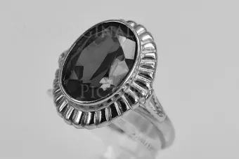 Soviet 14k 585 Zlatý Ruský Ring z ružového zlata s Alexandry Rubin Sapphire Emerald Zirkón VRC136