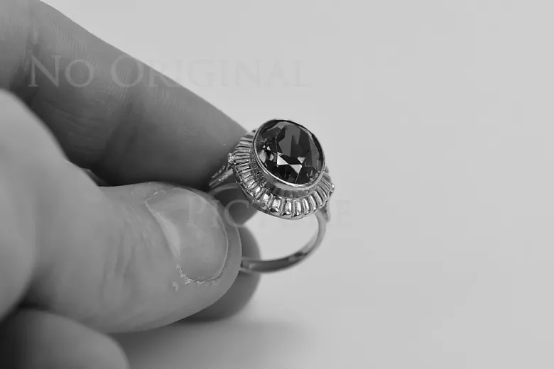 Russisch Sowjetrosa 14 Karat 585 Gold Alexandrit Rubin Smaragd Saphir Zirkon Ring vrc136