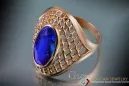 Ruso Soviet rosa 14k 585 oro Alejandrita Rubí Esmeralda Zafiro Zircón anillo vrc156