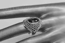 Ruso Soviet rosa 14k 585 oro Alejandrita Rubí Esmeralda Zafiro Zircón anillo vrc156