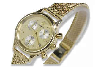 Gold men's watch Geneve ★ zlotychlopak.pl ★ Gold purity 585 333 Low Price!