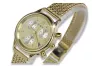 Złoty zegarek damski 14k 585 z bransoletą Geneve lw019y&lbw003y